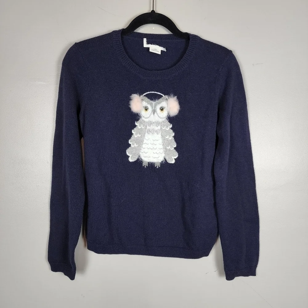 Kate Spade, owl sweater, size S, nwot